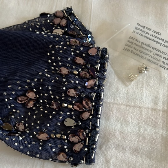 Alex Evening A-Line Mesh Gown With Beaded illusion Sweetheart Neckline Size 16P - Picture 15 of 16